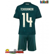 Camisa de Futebol Real Madrid Aurelien Tchouameni #14 Equipamento Secundário Infantil 2026-27 Manga Curta (+ Calças curtas)